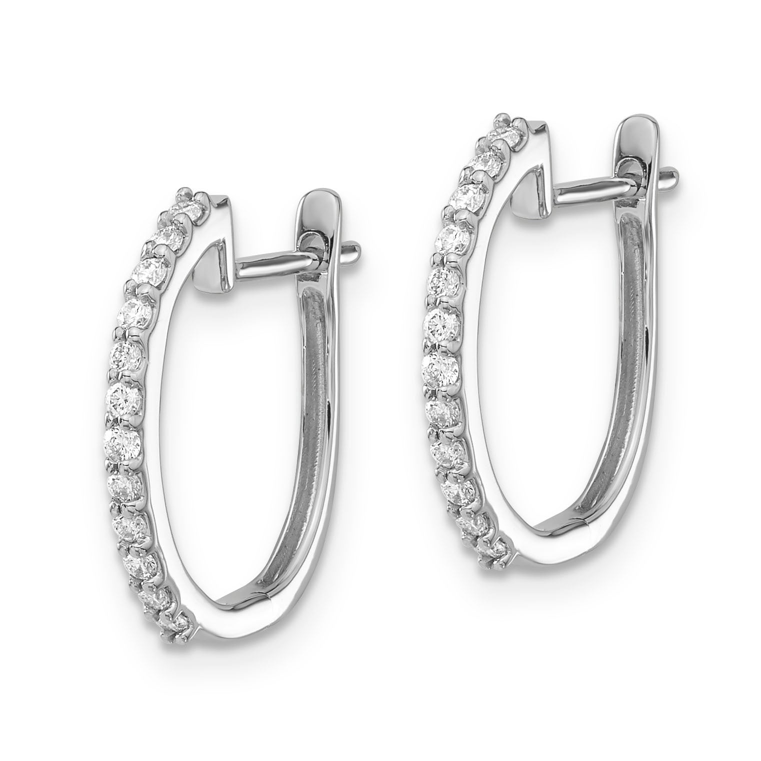 Diamond Hoop Earrings