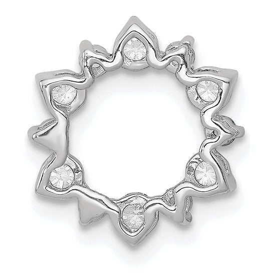 Circle Diamond Pendant Necklace