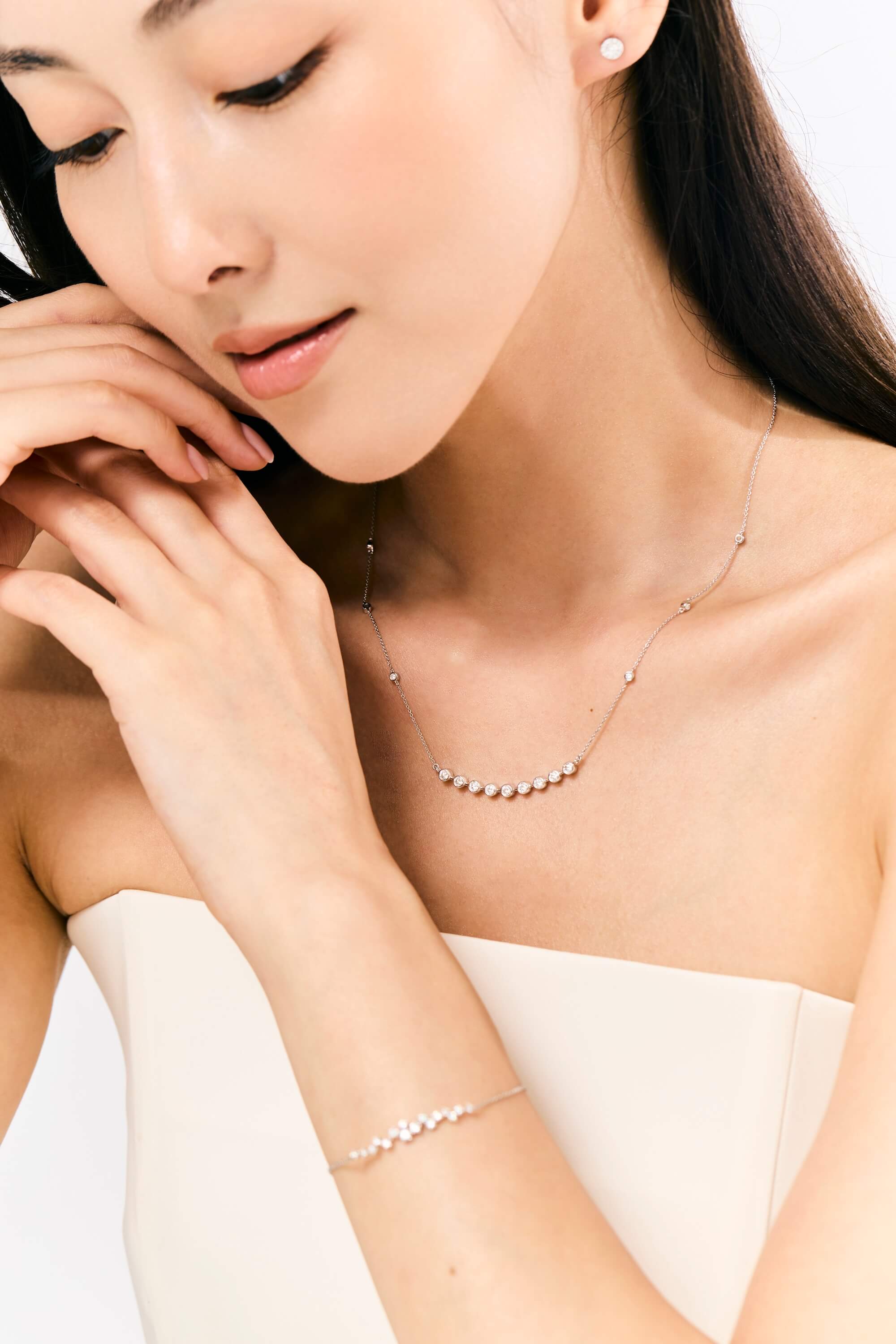 Diamond Necklace 0.88 crt