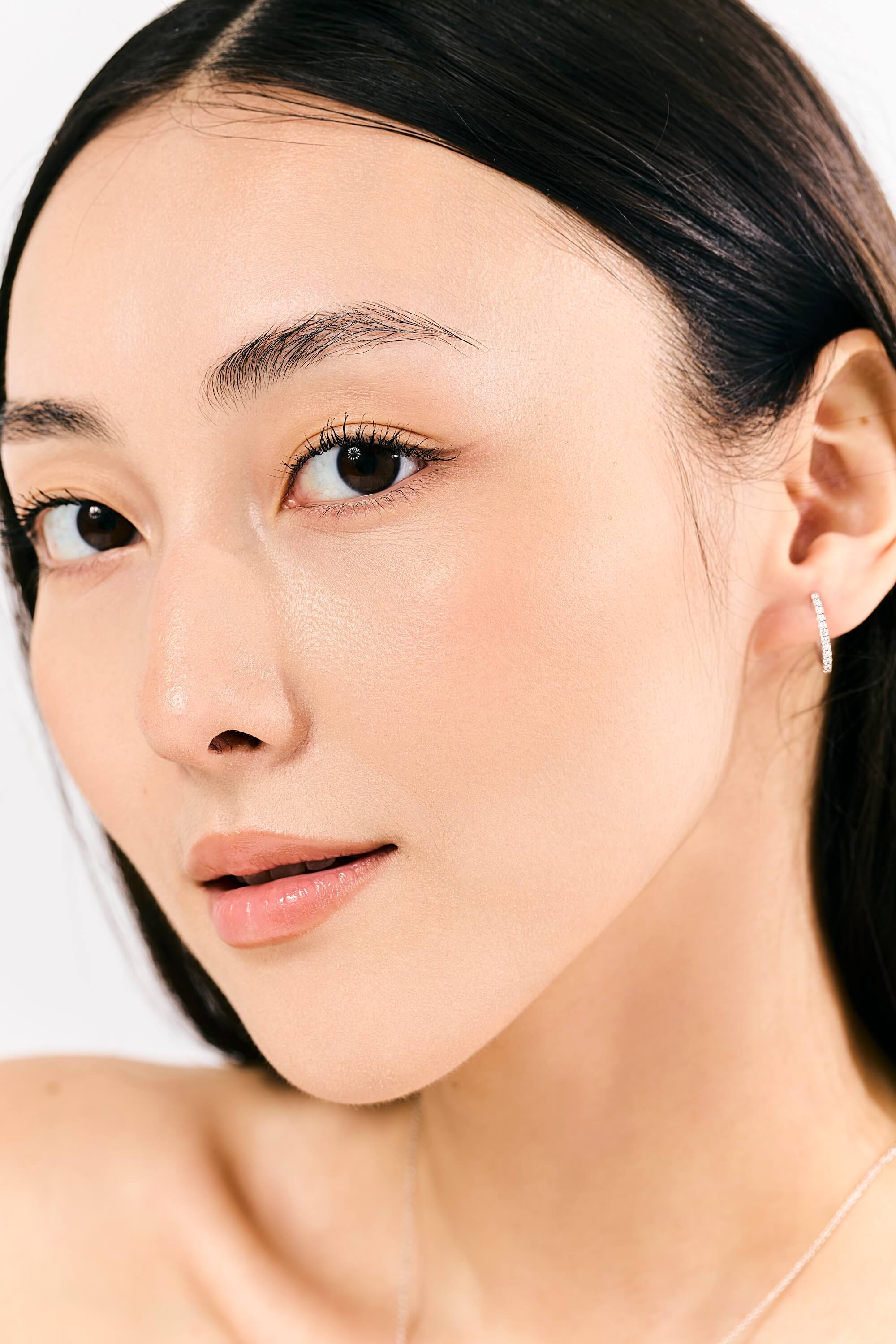 Diamond Hoop Earrings