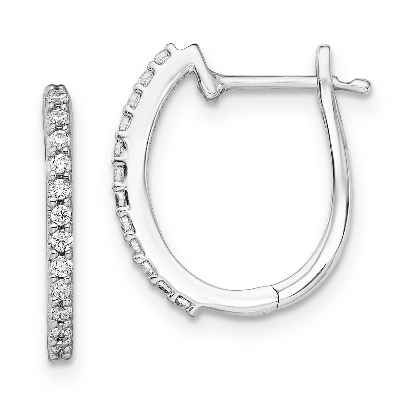 Diamond Hoop Earrings