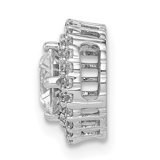 Diamond Double Halo Pendant Necklace