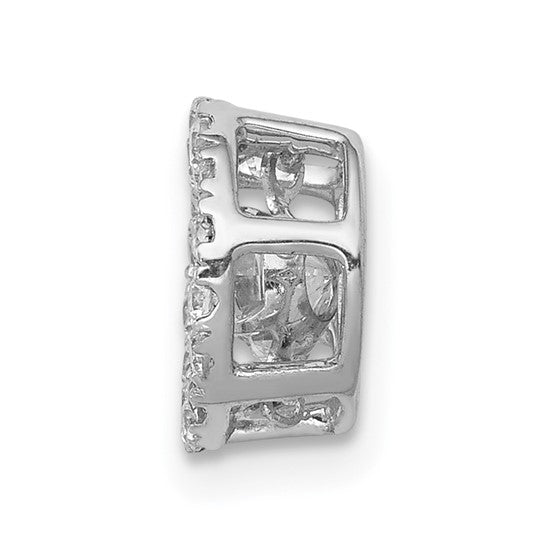 Diamond Halo Pendant Necklace - 0.43 crt